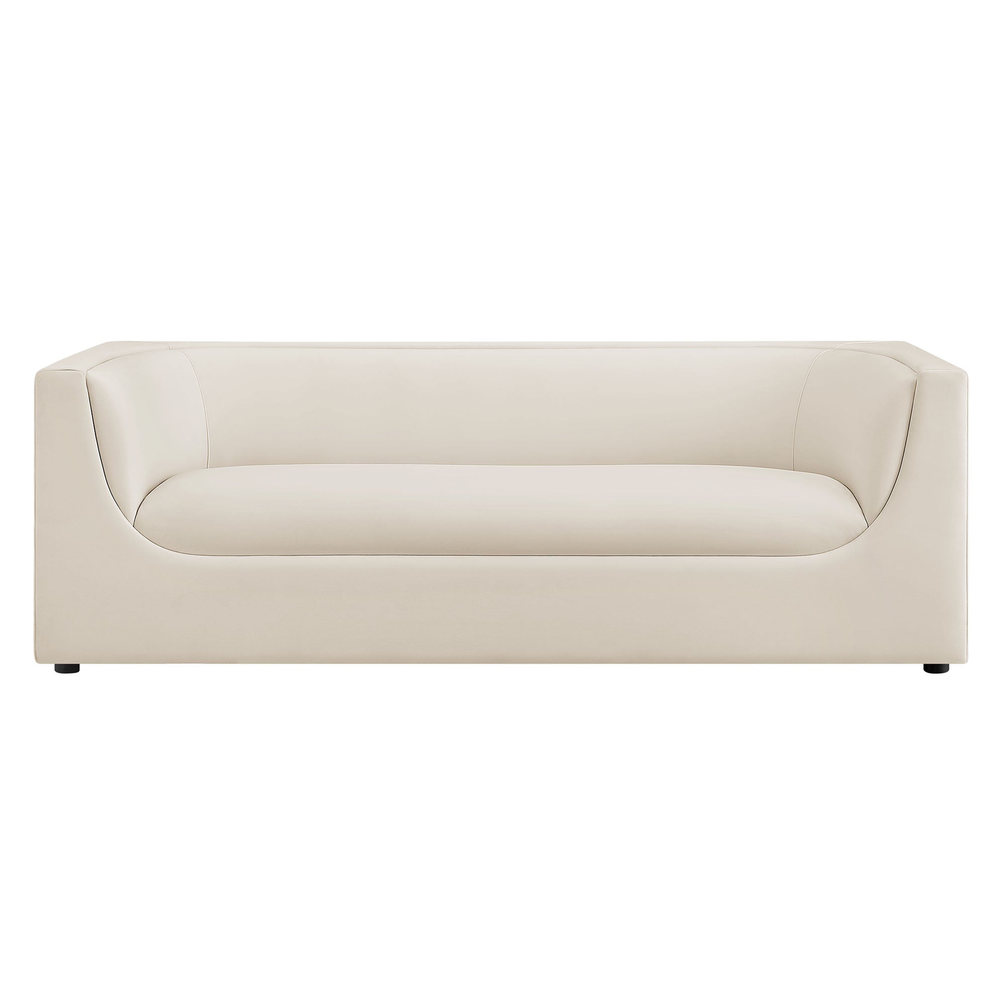 Hilda 86" Curved Back Performance Velvet Sofa