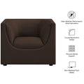 Hilda Curved Back Performance Velvet Armchair