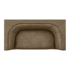 Hilda 67" Curved Back Vegan Leather Loveseat