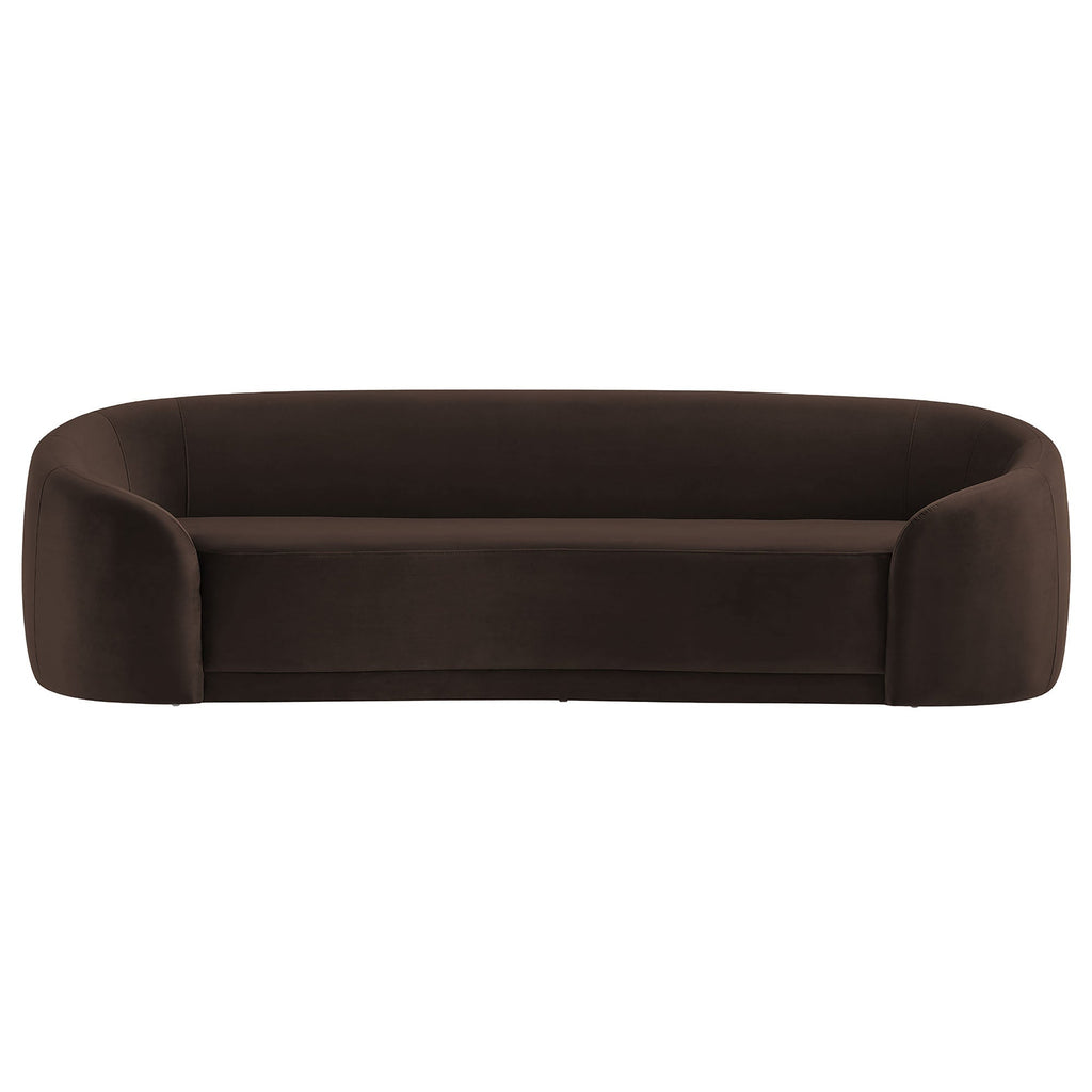 Contessa Curved Performance Velvet Sofa