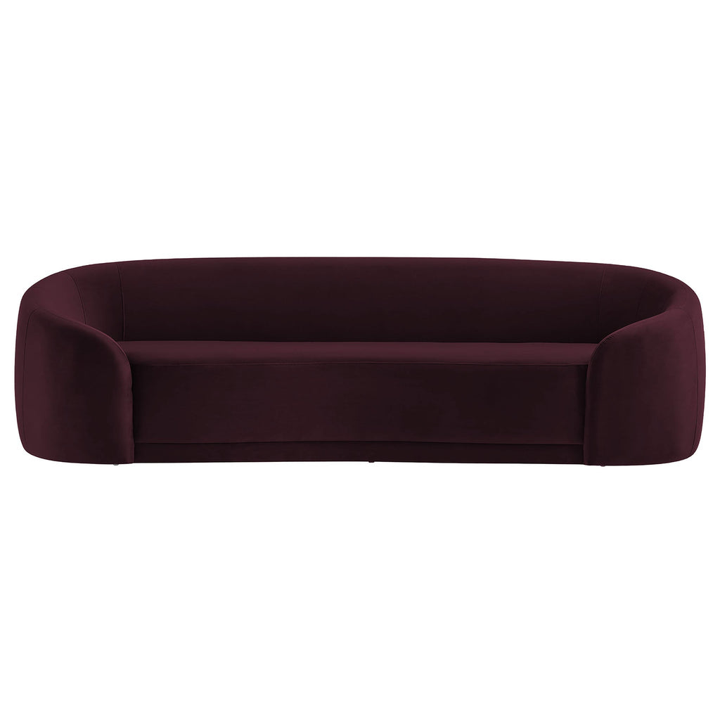 Contessa Curved Performance Velvet Sofa
