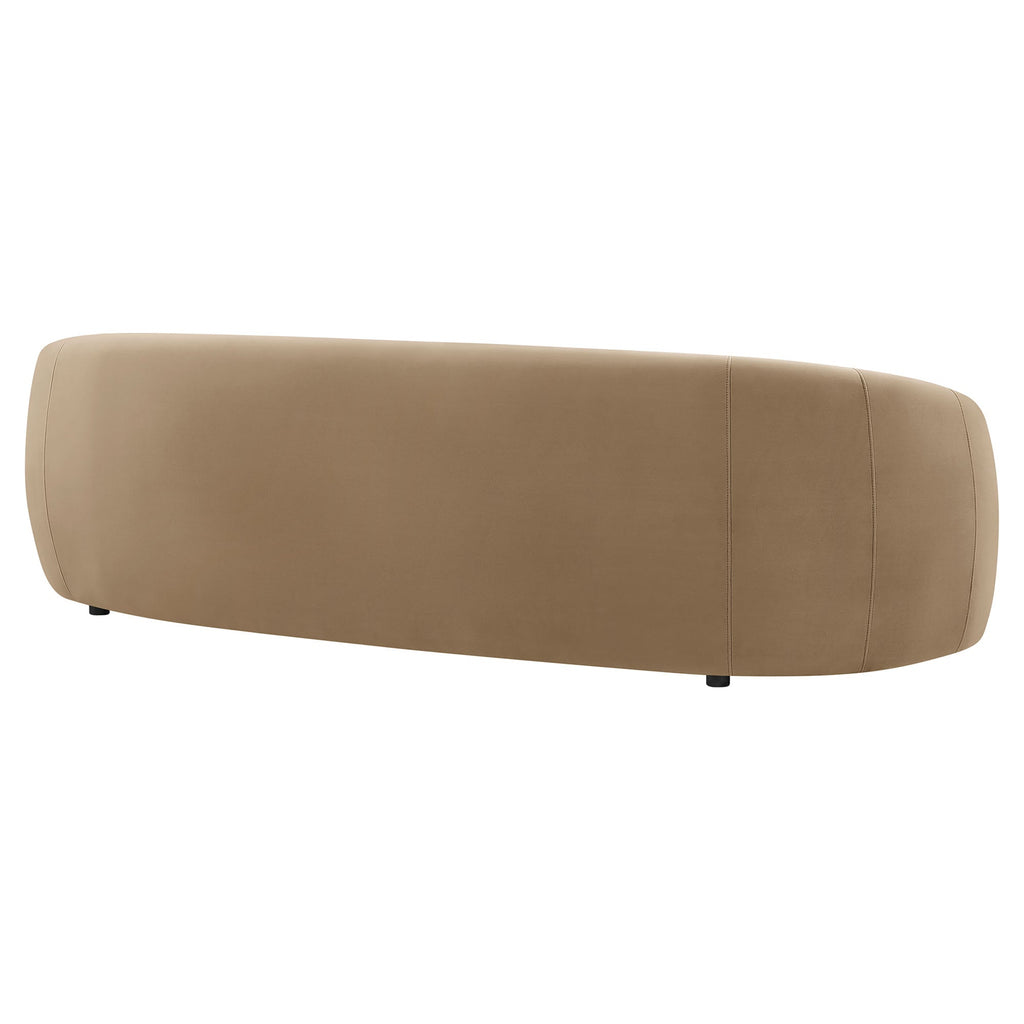 Contessa Curved Performance Velvet Sofa