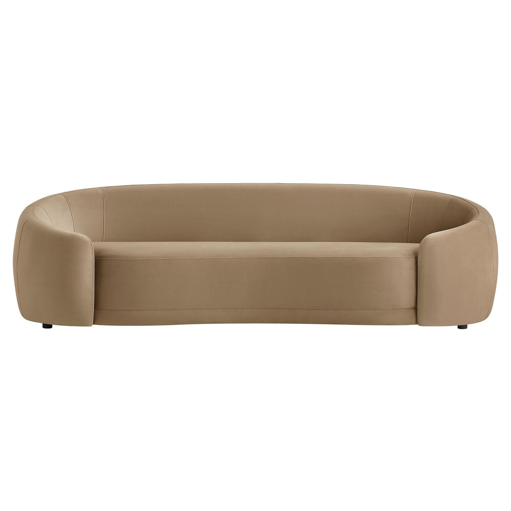 Contessa Curved Performance Velvet Sofa
