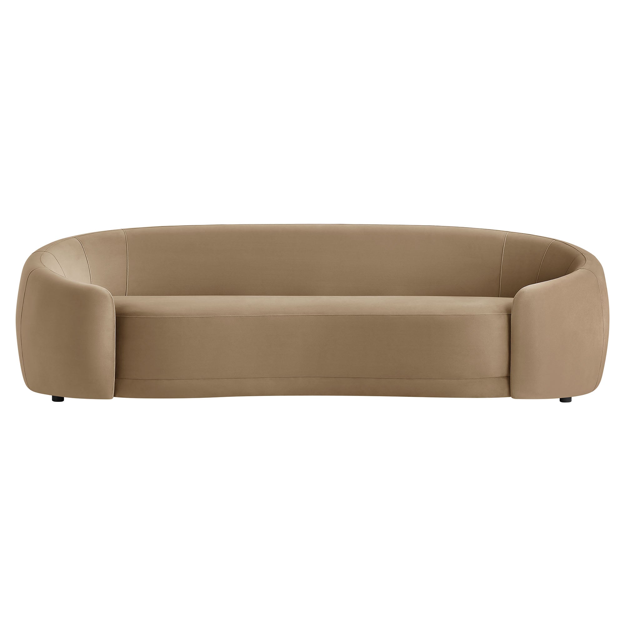 Contessa Curved Performance Velvet Sofa