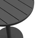 modern 31 Inch Round Outdoor Aluminum Bar Table