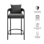 modern Outdoor Patio Aluminum Bar Chair