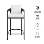 modern Outdoor Patio Aluminum Bar Chair