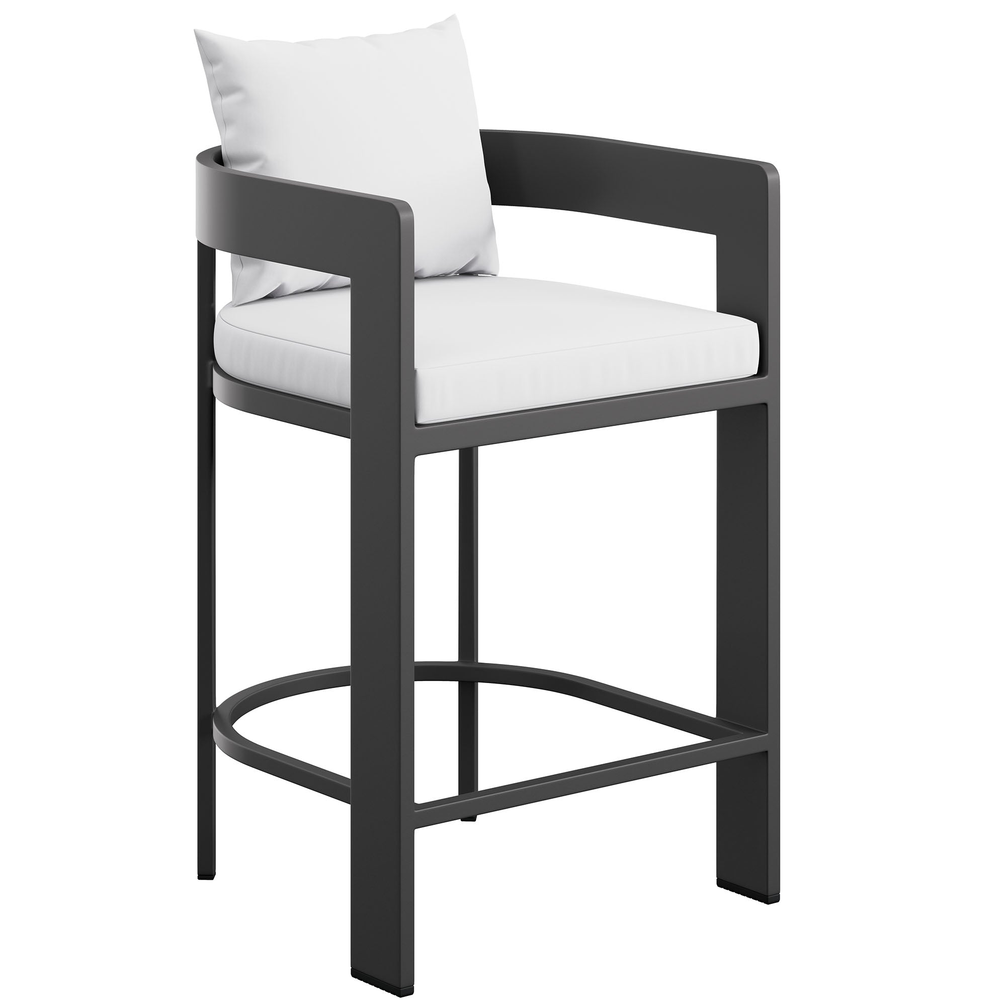 modern Outdoor Patio Aluminum Counter Stool