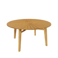 Cielo 59" Sunburst Outdoor Teak Dining Table