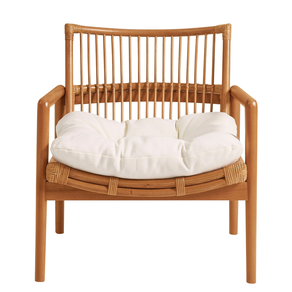 Tula Wood Rattan Lounge Chair