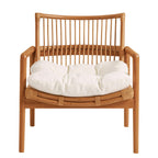 Tula Wood Rattan Lounge Chair