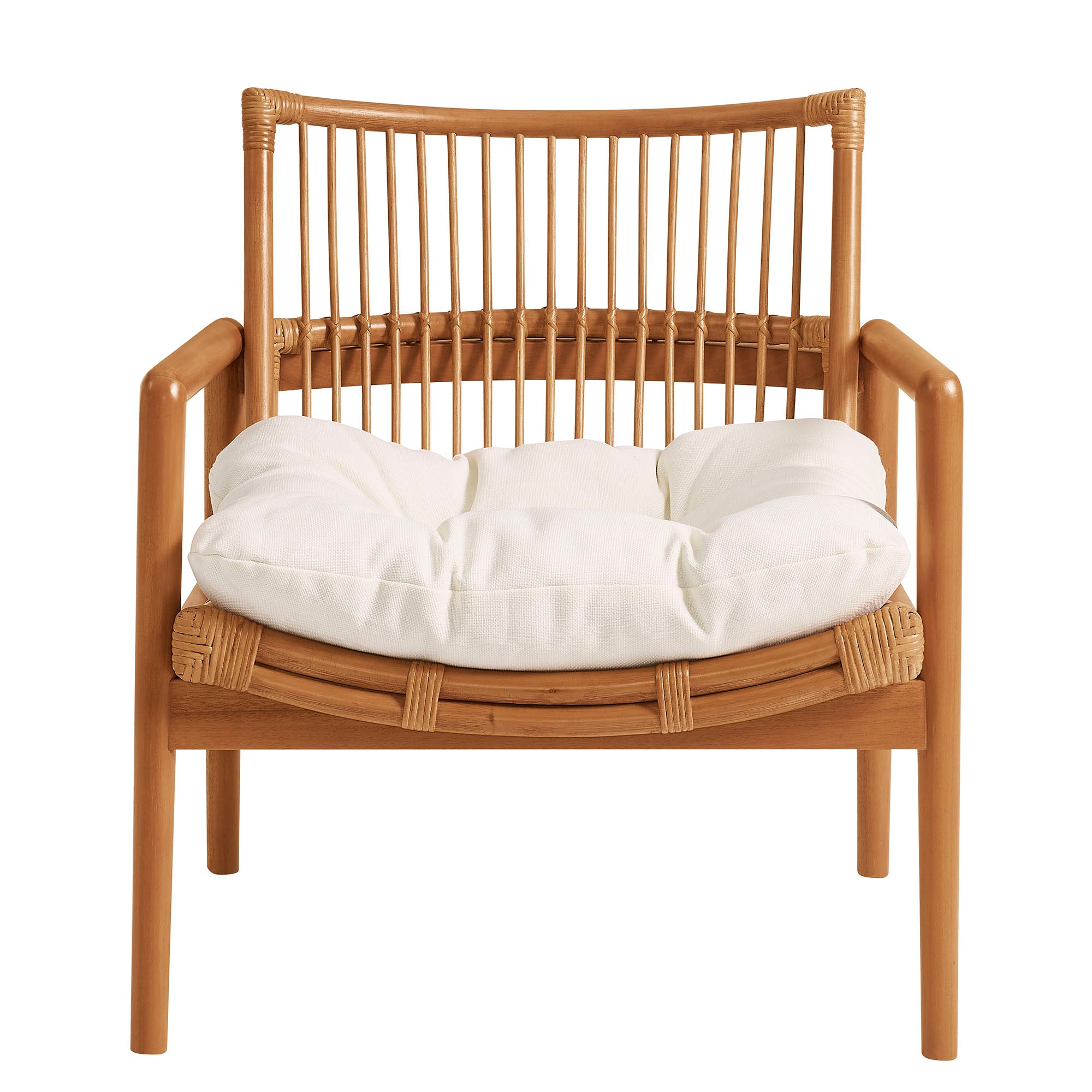 Tula Wood Rattan Lounge Chair