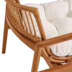 Tula Wood Rattan Lounge Chair