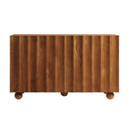 Sorren 54 Inch Scalloped Mango Wood