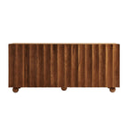 Sorren 72 Inch Scalloped Wood 4-Door Sideboard