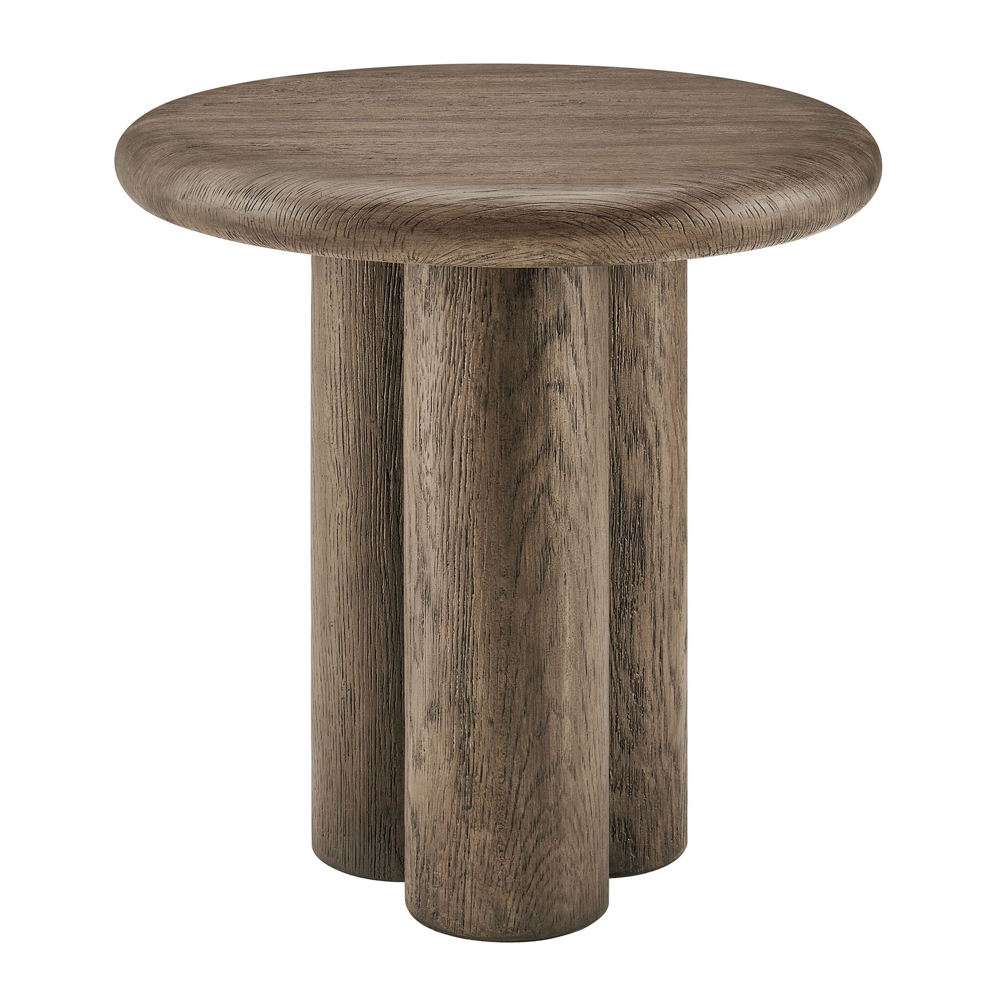 Tori 20 Inch Round Indoor and Outdoor Side Table - EEI-7621-WAL