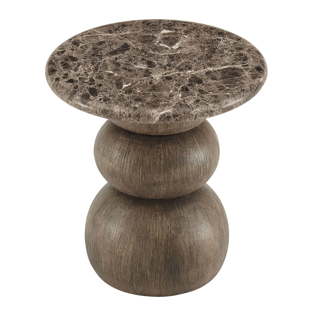 Pietra Indoor Outdoor Round Side Table