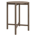 Eleni Round 35 Inch Outdoor Teak Wood Round Bar Table