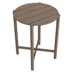 Eleni Round 35 Inch Outdoor Teak Wood Round Bar Table