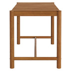 Eleni Rectangle 56-Inch Outdoor Teak Wood Rectangular Bar Table
