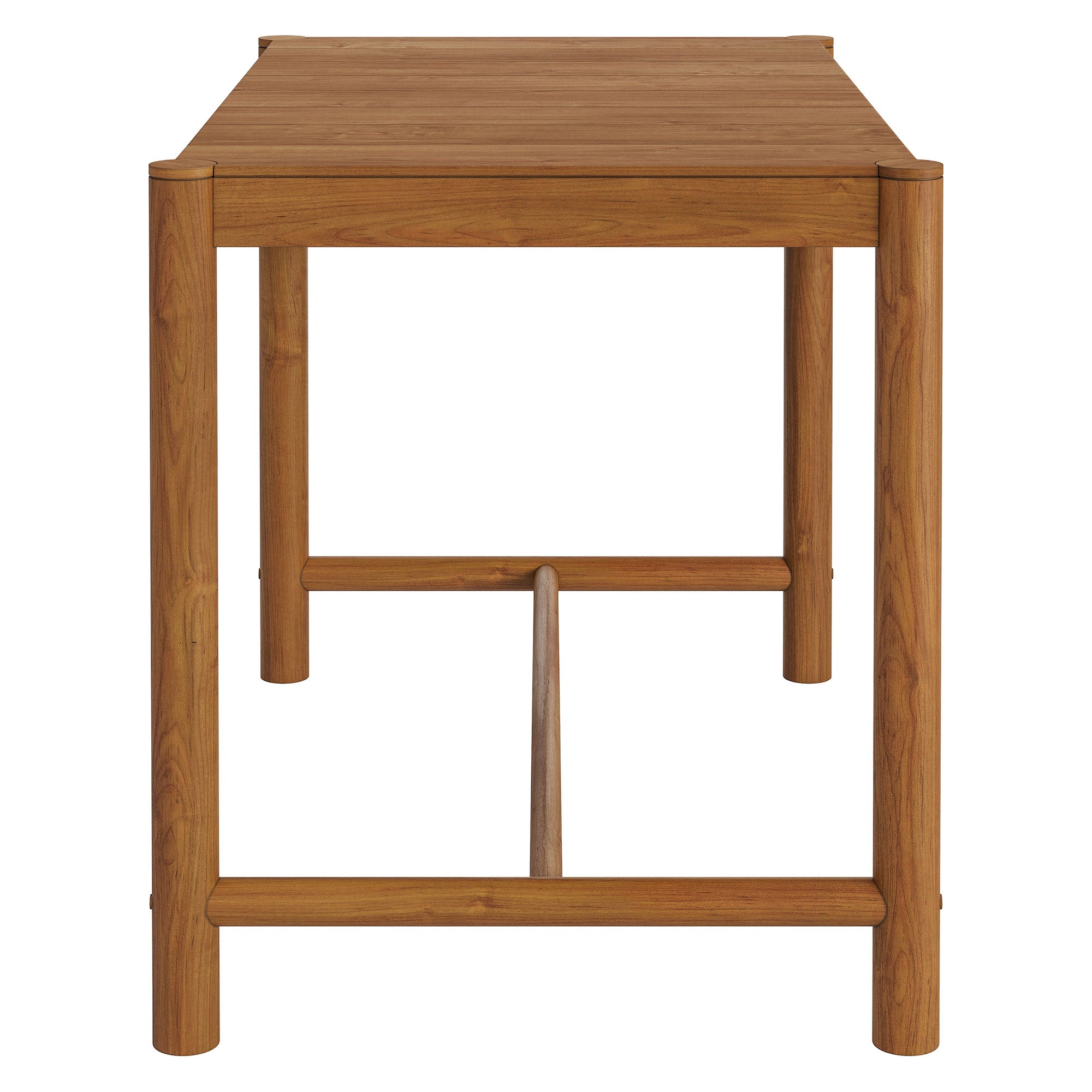 Eleni Rectangle 56-Inch Outdoor Teak Wood Rectangular Bar Table