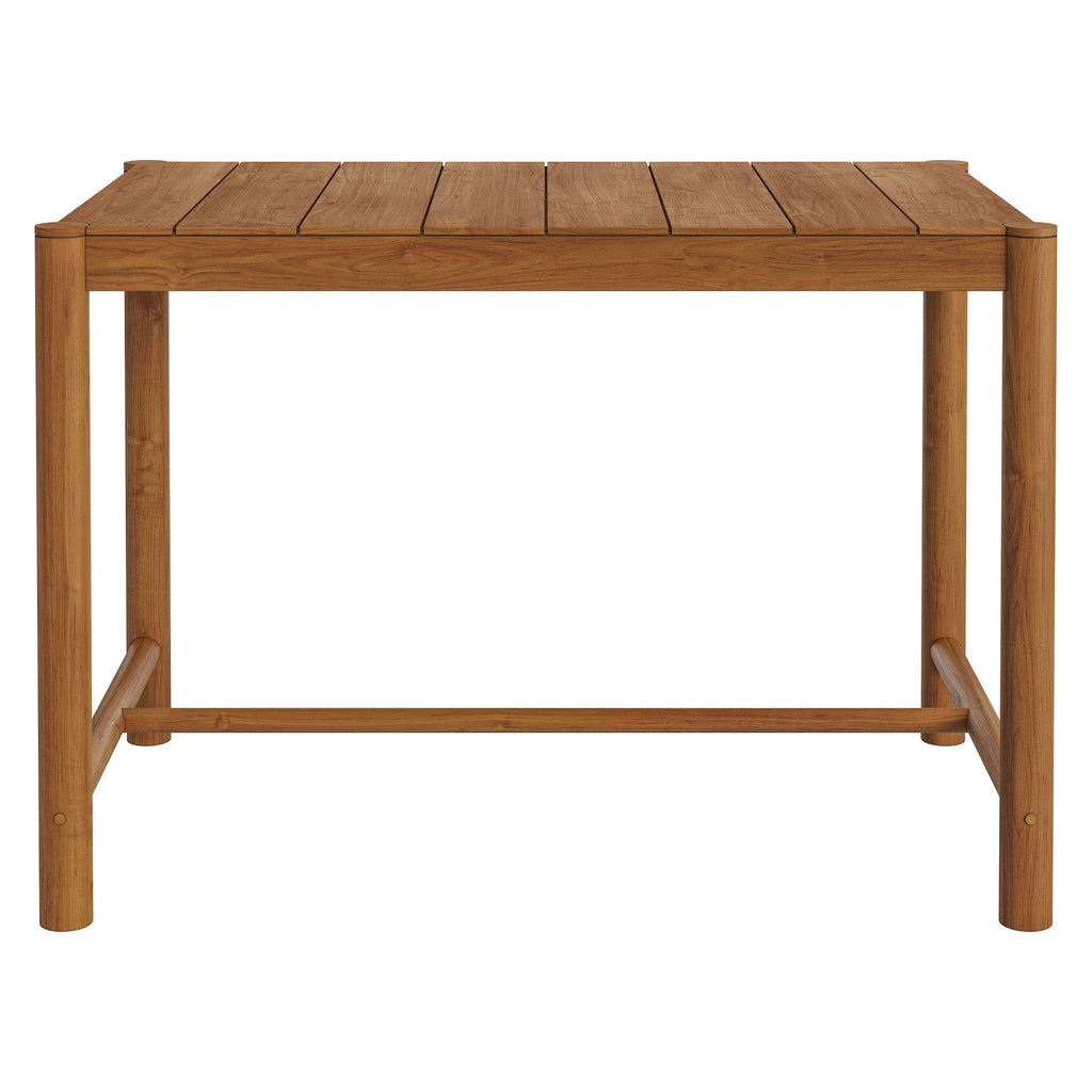 Eleni Rectangle 56-Inch Outdoor Teak Wood Rectangular Bar Table