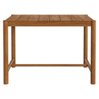 Eleni Rectangle 56-Inch Outdoor Teak Wood Rectangular Bar Table