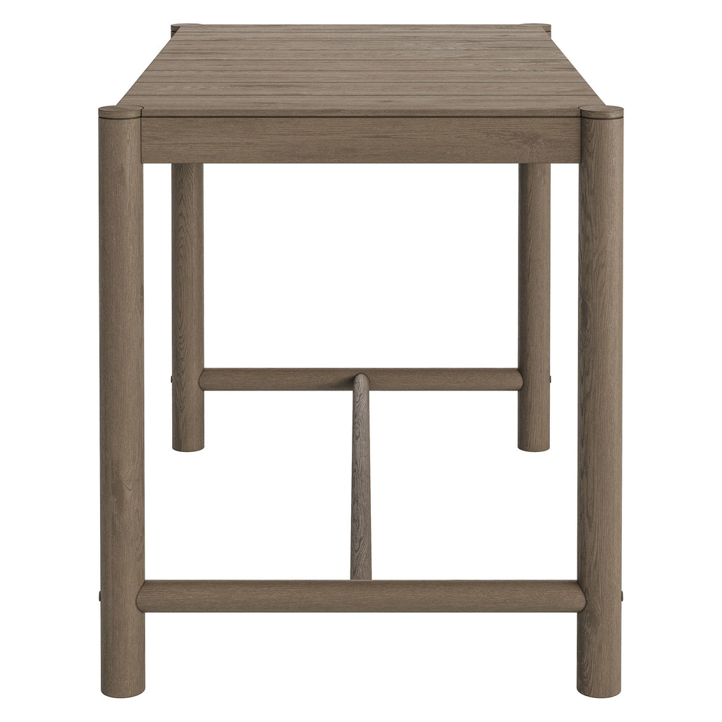 Eleni Rectangle 56-Inch Outdoor Teak Wood Rectangular Bar Table