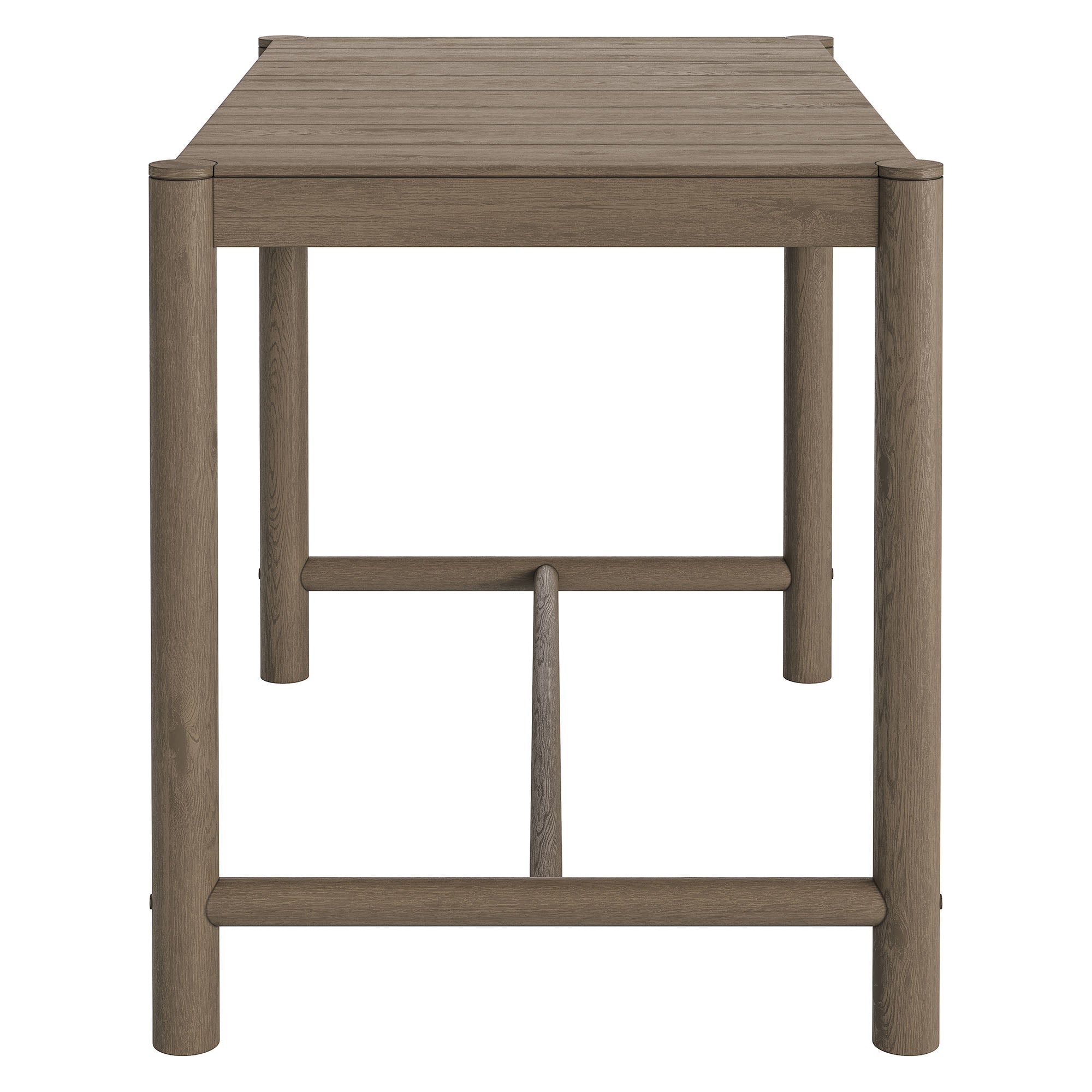 Eleni Rectangle 56-Inch Outdoor Teak Wood Rectangular Bar Table