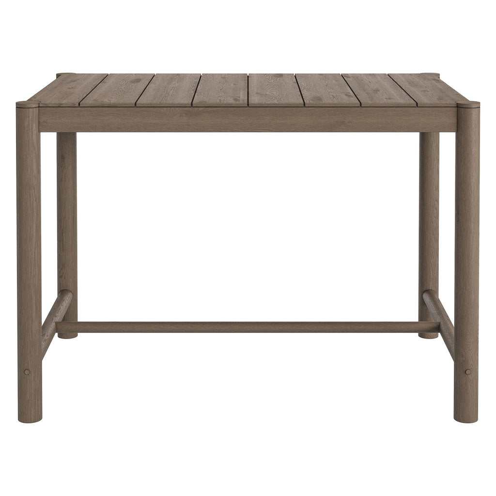 Eleni Rectangle 56-Inch Outdoor Teak Wood Rectangular Bar Table