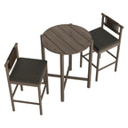 Eleni 3-Piece Outdoor Teak Wood Bar Set