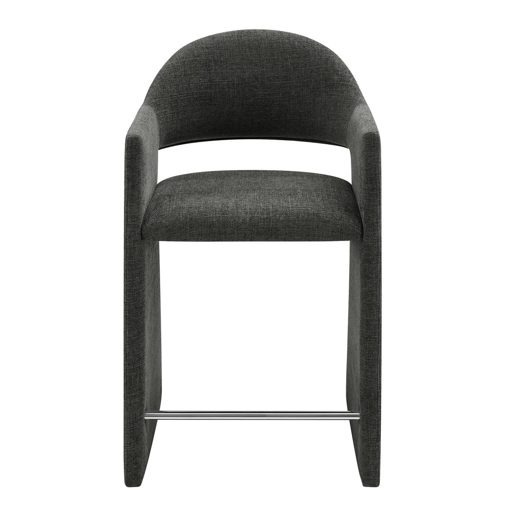 Talia 37 Inch Upholstered Fabric Counter Stool
