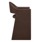 Talia 37 Inch Vegan Leather Counter Stool