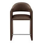 Talia 37 Inch Vegan Leather Counter Stool