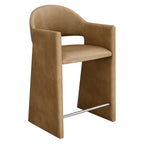 Talia 37 Inch Vegan Leather Counter Stool