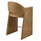 Talia 37 Inch Vegan Leather Counter Stool