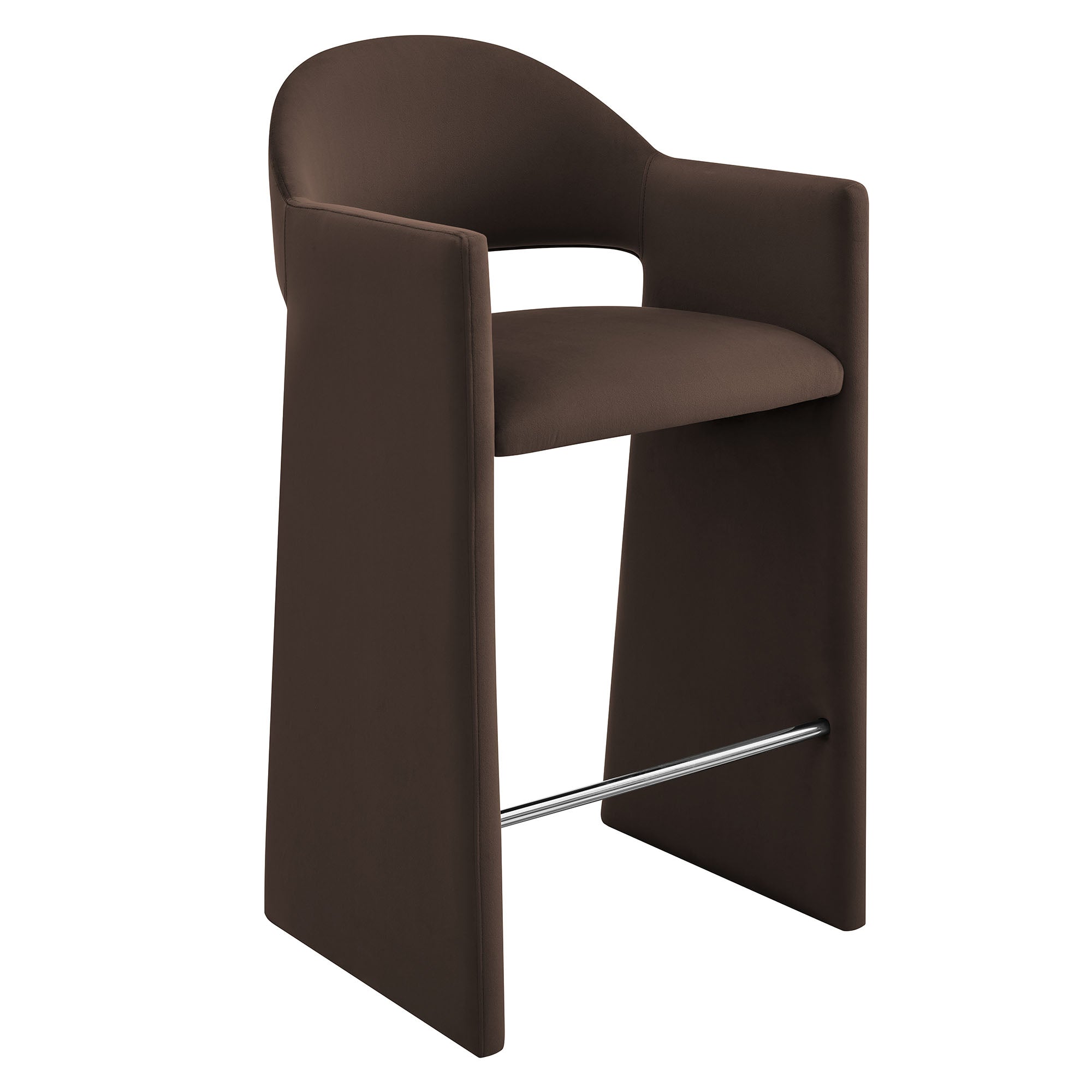Talia 41 Inch Performance Velvet Bar Stool - EEI-7666-CHB