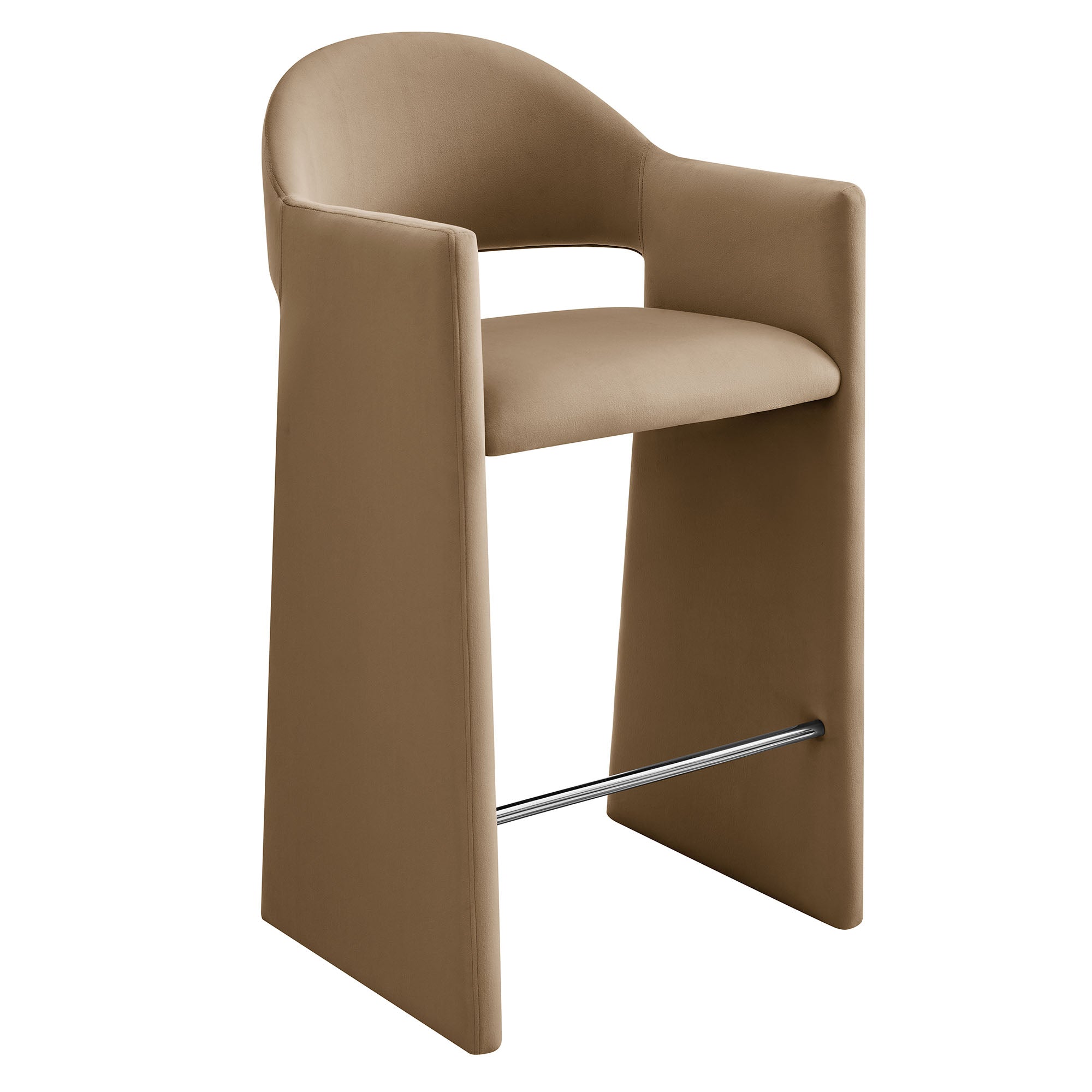 Talia 41 Inch Performance Velvet Bar Stool - EEI-7666-TAU