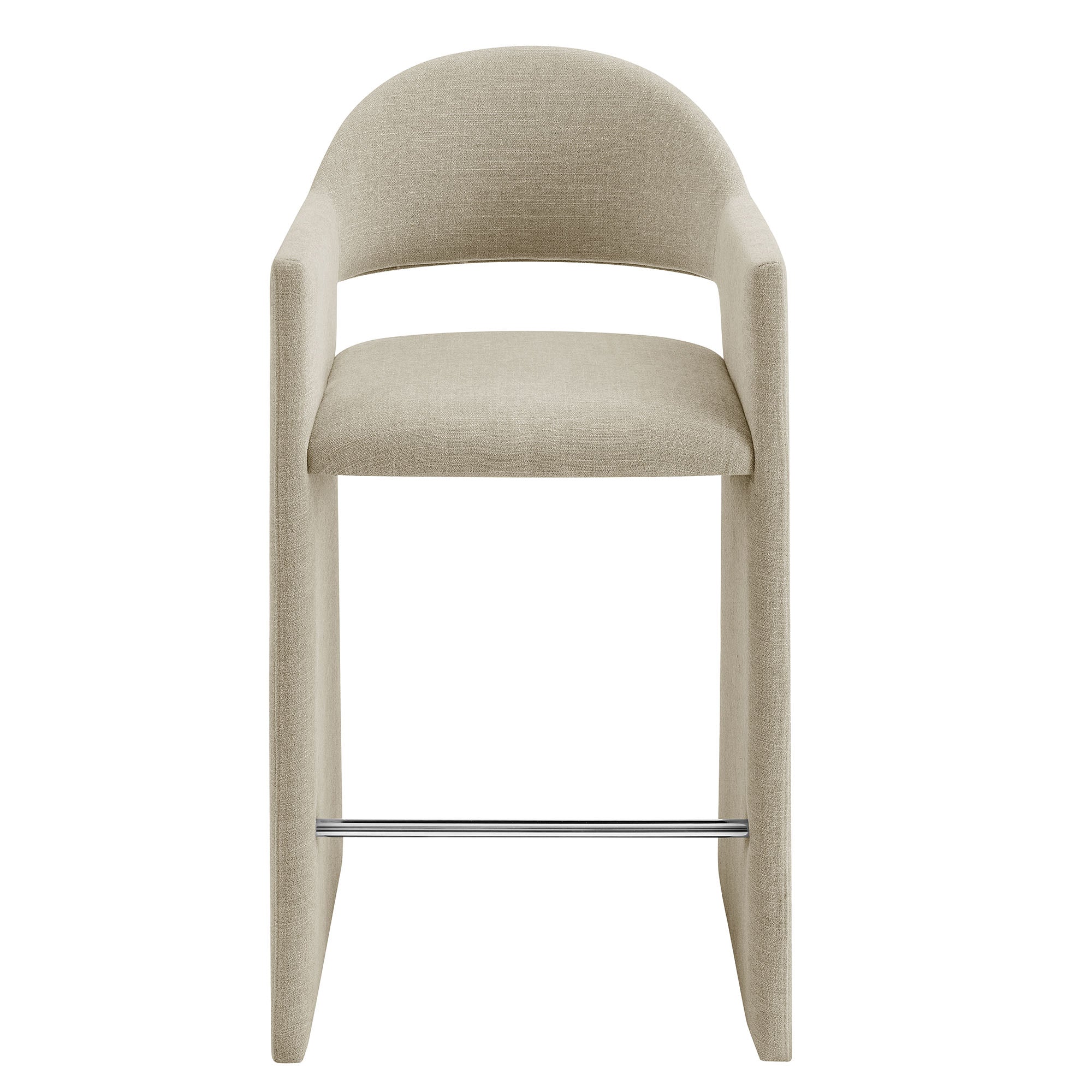 Talia 41 Inch 41 Inch Upholstered Fabric Bar Stool