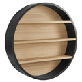 Romy 47" Round Wall Book Shelf