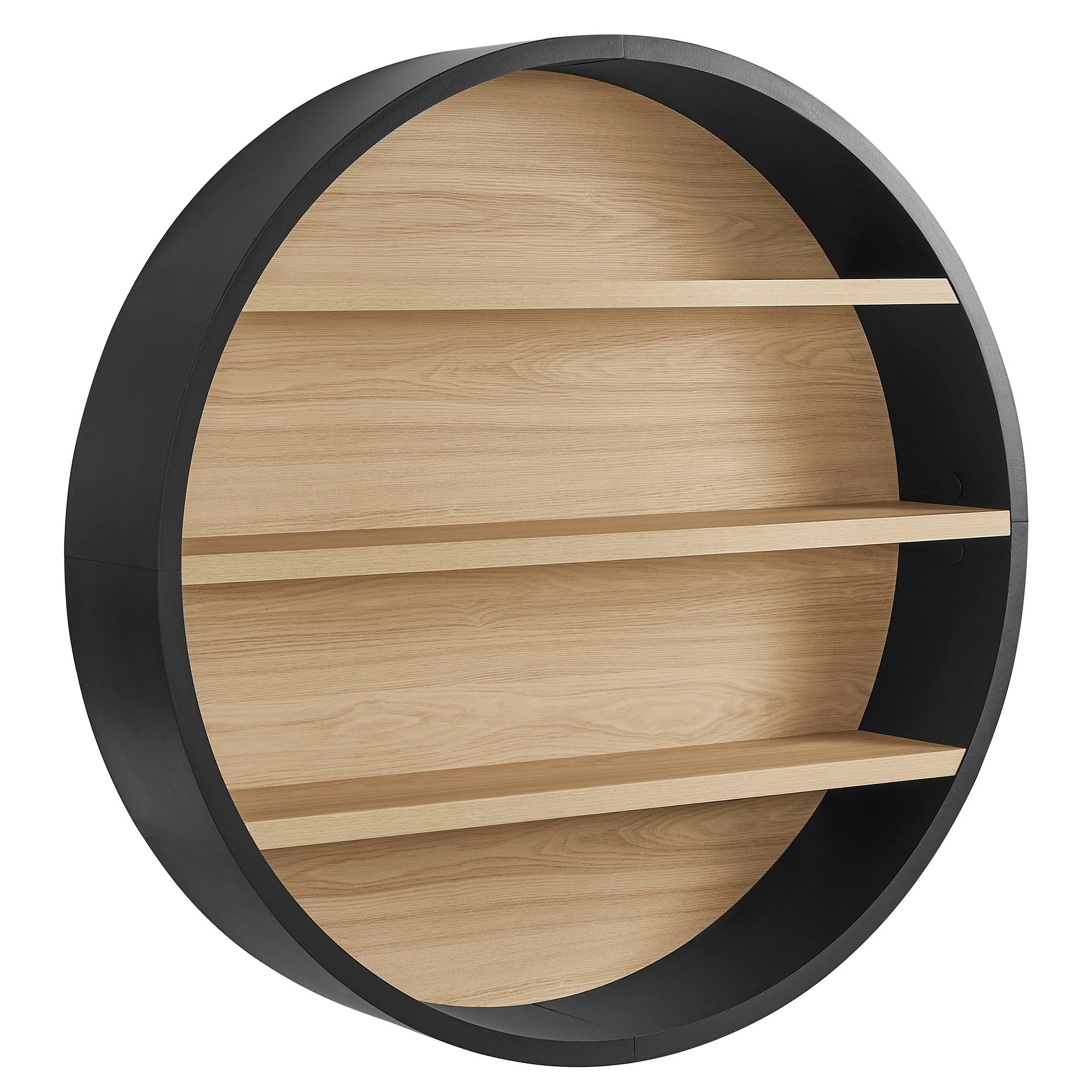 Romy 47" Round Wall Book Shelf