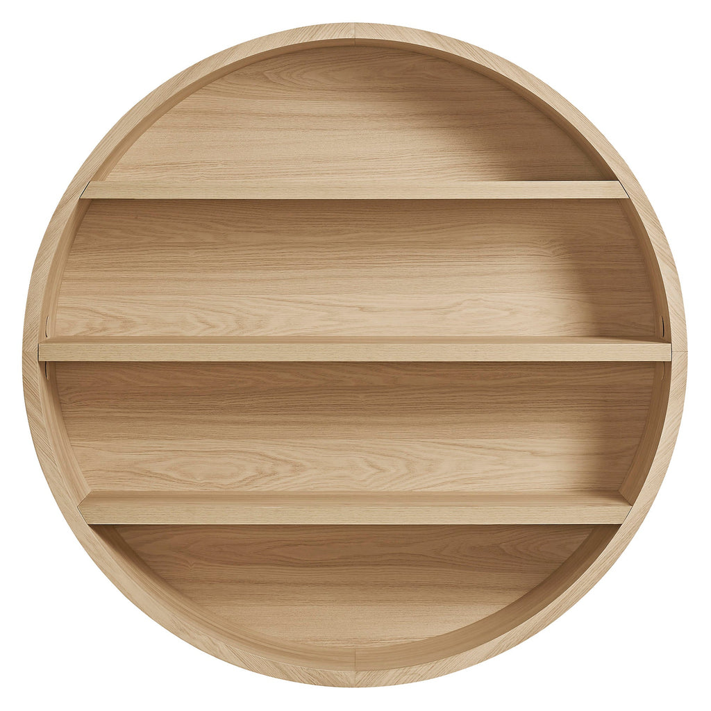Romy 47" Round Wall Book Shelf