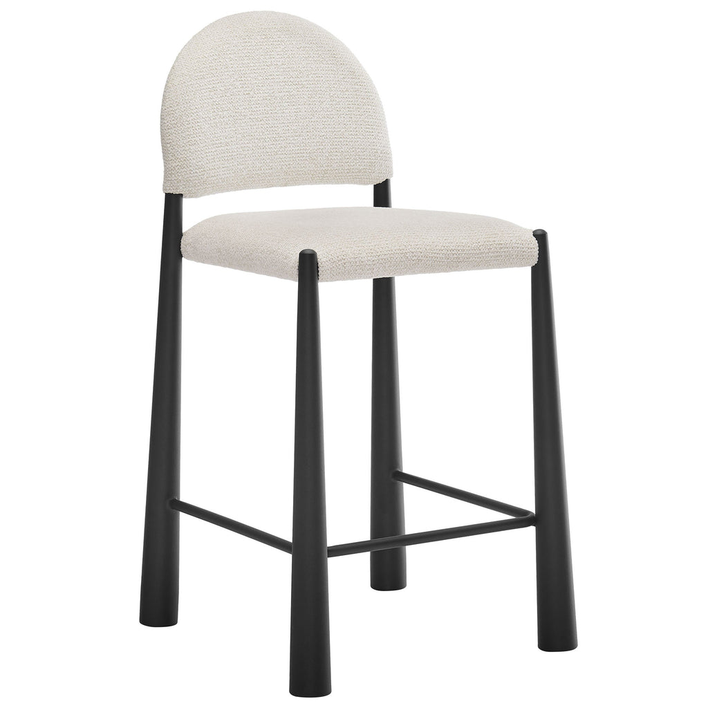 Hayley Upholstered Fabric Counter Stools Set of 2