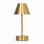 Elegance Rechargeable LED Table Lamp (Plated Brass)