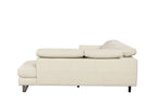 ESF Furniture - Eminence Sectional Sofa w/ Recliner in White - EMINENCE-SEC-WHITE