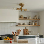 Ephemeral Four Lights Semi Flush Pendant Lamp