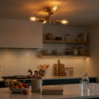 Ephemeral Four Lights Semi Flush Pendant Lamp
