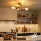 Ephemeral Four Lights Semi Flush Pendant Lamp