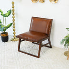 Everett Tan Leather Lounge Chair