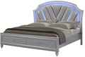 Galaxy Home Amber Queen Storage Bed in Silver GHF-808857860491